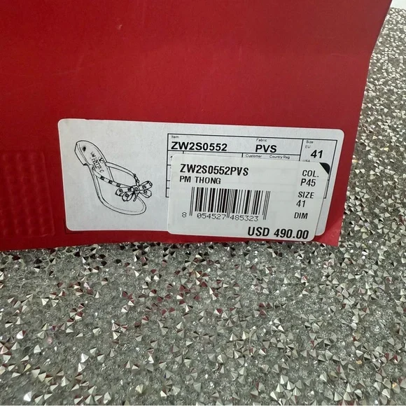 Valentino Rockstud Rubber Sandals | Sz 11 | 100% Authentic - Picture 8 of 10